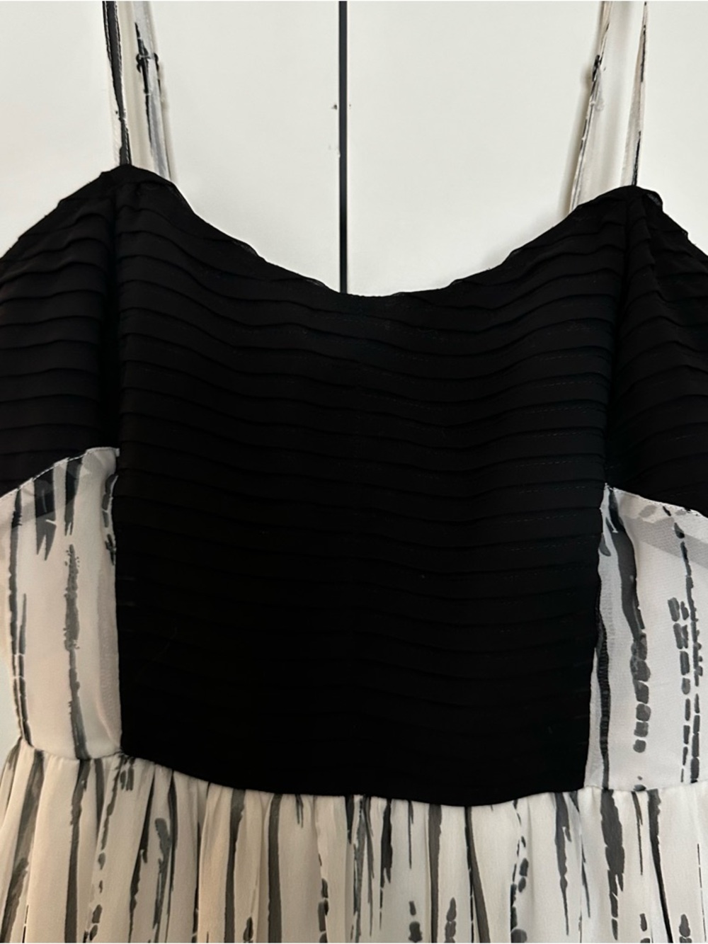 Bar III Black Smocked Waist Dress